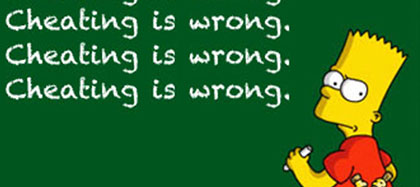 cheating is wrong